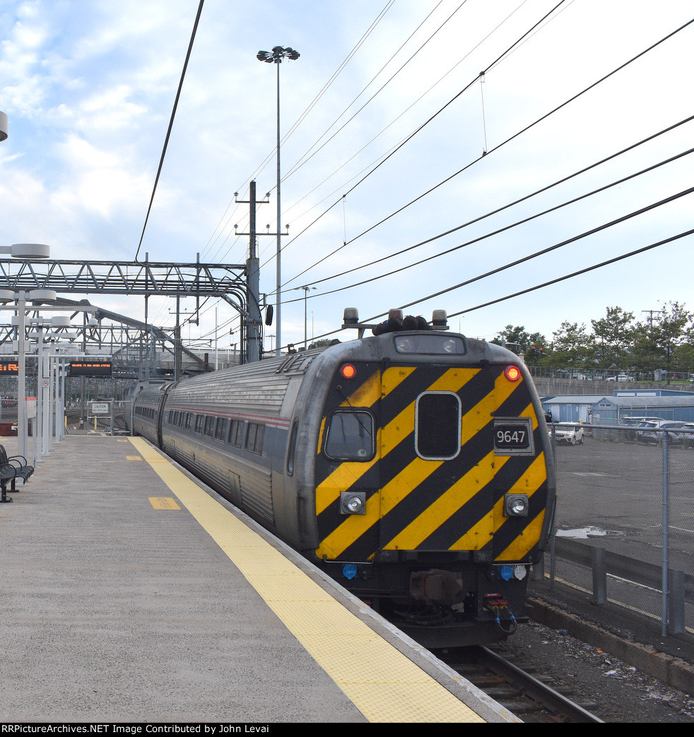 Ex-Metroliner Cab Car # 9647 bringing up the rear of Amtrak Train # 467